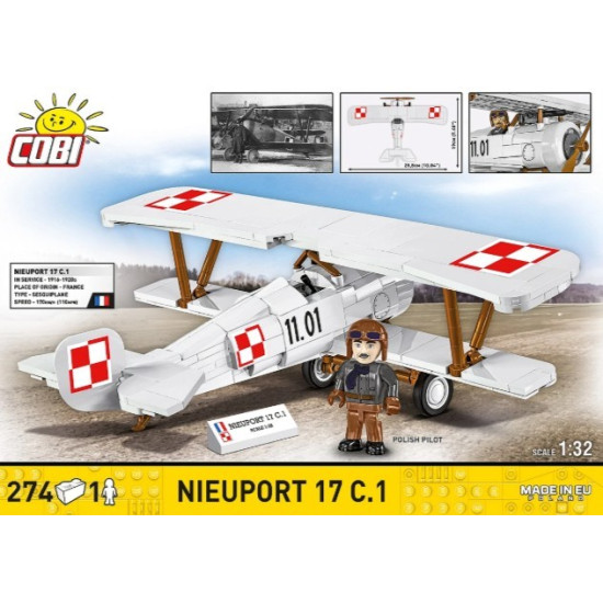 Klocki Nieuport 17 C.1 274 klocki