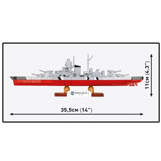 Klocki Battleship Bismarck 590 klocków