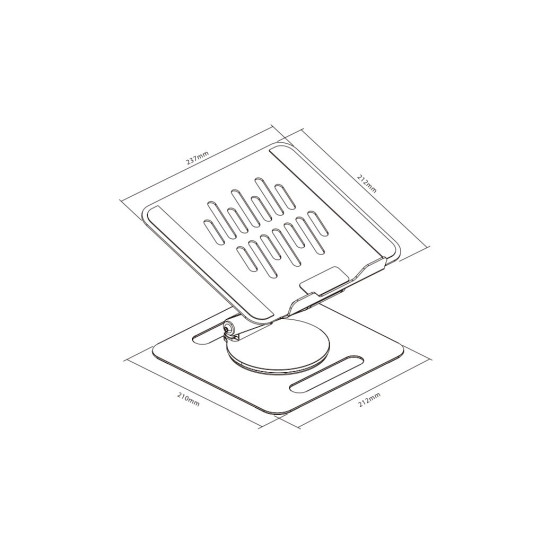 Podstawka stojak pod laptop/tablet TB-LPT2 do 15 cali 10kg