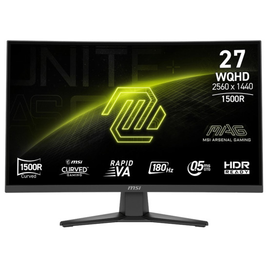Monitor MAG 275CQF E18 27 cali LED/WQHD/LED/Curved/180Hz/czarny