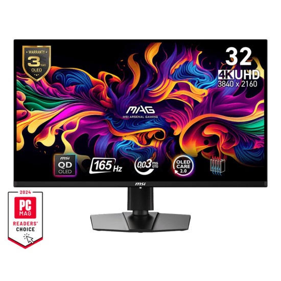 Monitor MAG 321UP QD-OLED 31.5 cala UHD/LED/Flat/165Hz/czarny