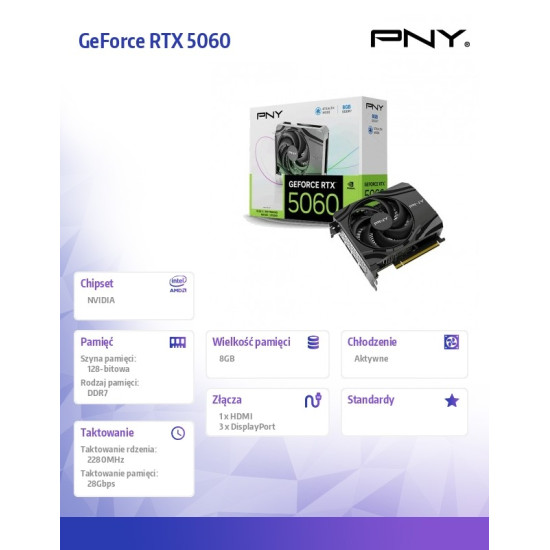 Karta graficzna GeForce RTX 5060 8GB 1F VCG50608SFXPB1