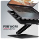 STND-LQB Podstawka do laptopów aluminiowa 10-17,3 cala regulowane kąty nachylenia, Czarna