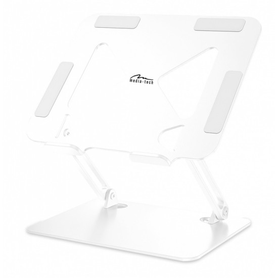 Podstawka pod laptopa, regulowana, ergonomiczna 10-17 cali LAPTOP STAND MT2661W (biała)