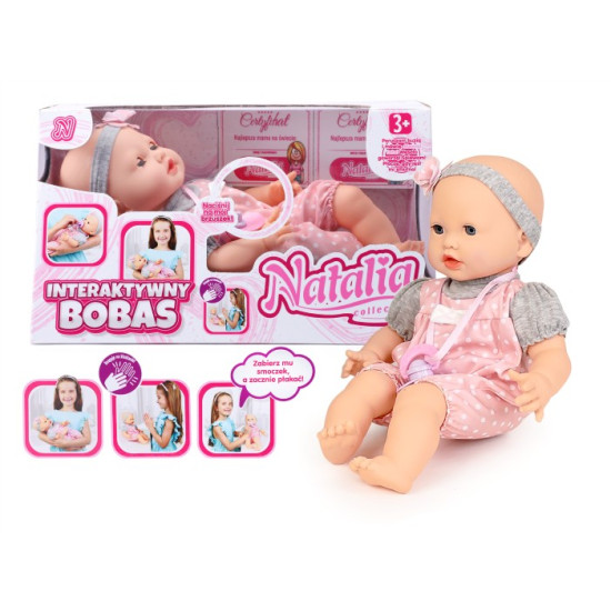 Lalka Natalia Bobas mimiczny 41 cm 