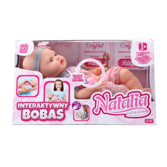 Lalka Natalia Bobas mimiczny 41 cm 