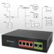 Przełącznik sieciowy SWITCH FAST Ethernet PoE | 4x RJ45 |  2x    RJ45 Uplink | 65W | 10/100Mb/s 