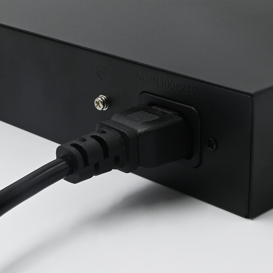 Przełącznik sieciowy SWITCH FAST Ethernet PoE | 4x RJ45 |  2x    RJ45 Uplink | 65W | 10/100Mb/s 