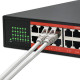 Przełącznik sieciowy SWITCH Gigabit Ethernet PoE | 24x RJ45 | 2x SFP | 1000 Mb/s 