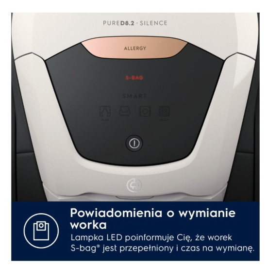 Odkurzacz workowy Pure D8 PD82-ALRG SILENCE