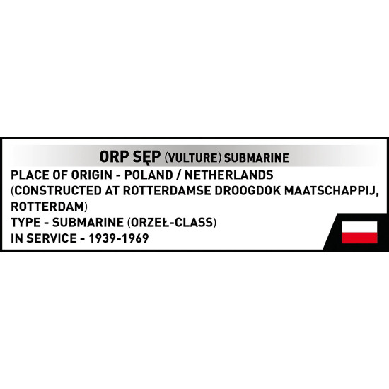 Klocki ORP Sęp 190 klocków