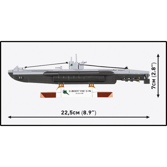 Klocki U-Boot VIIC U-96 162 klocki