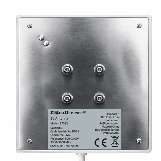 Antena 4G 5G LTE | 9dBi | kierunkowa | zewnętrzna | SMA |        wodoodporna | 3m 