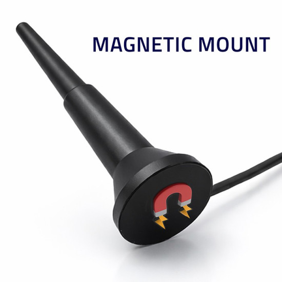 Antena 4G LTE z podstawą magnetyczną | 5dBi | wewnętrzna |       dookólna | 600-2700 MHz | SMA | 3m 