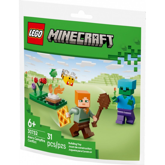 Klocki Minecraft 30732 Potyczka Alex przy ognisku 