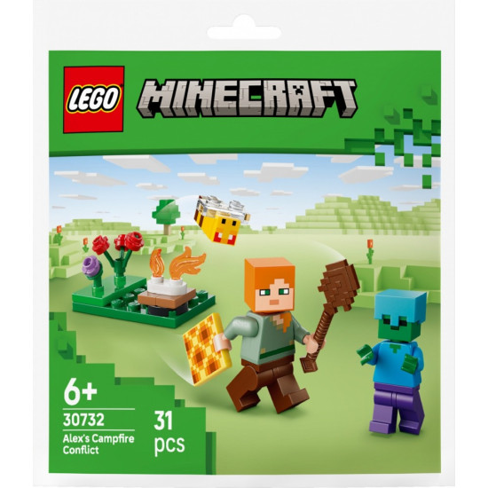 Klocki Minecraft 30732 Potyczka Alex przy ognisku 