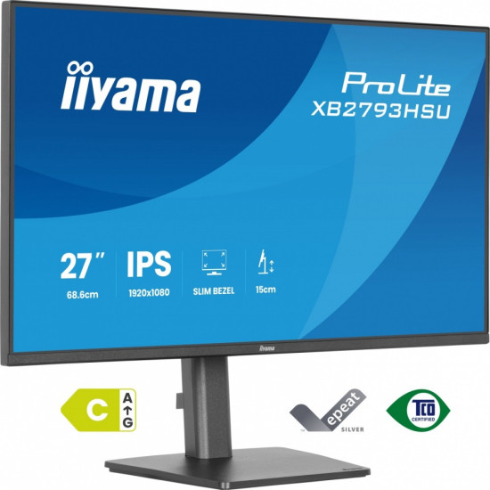 Monitor 27 cali XB2793HSU-B1 IPS, HDMI, DP, 2x2W, 2xUSB, 350cd, 1500:1, HAS 150/PIVOT
