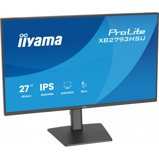 Monitor 27 cali XB2793HSU-B1 IPS, HDMI, DP, 2x2W, 2xUSB, 350cd, 1500:1, HAS 150/PIVOT