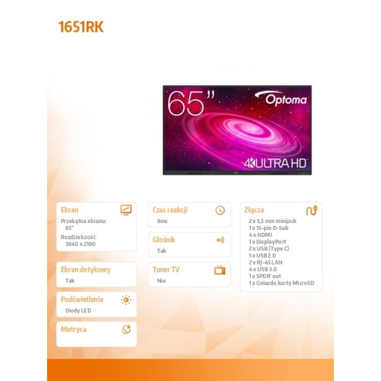 Monitor IFPD 1651RK W3FC0S1W111 