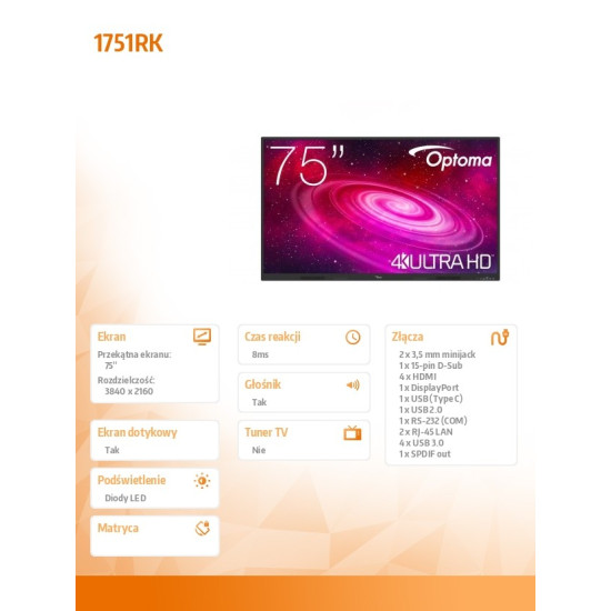 Monitor IFPD 1751RK W3FC0T1W111 