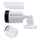 Zestaw dwóch atrap kamer IR1800 WT białe, zasilanie 2xAA, ABS, diody IR LED 