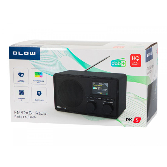 Radio kuchenne FM/DAB+ RK5 Bluetooth czarne