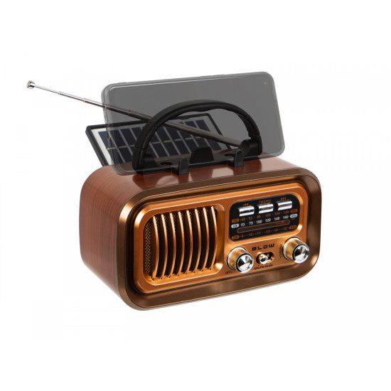 Radio przenośne analogowe AM/FM RA16 solarne