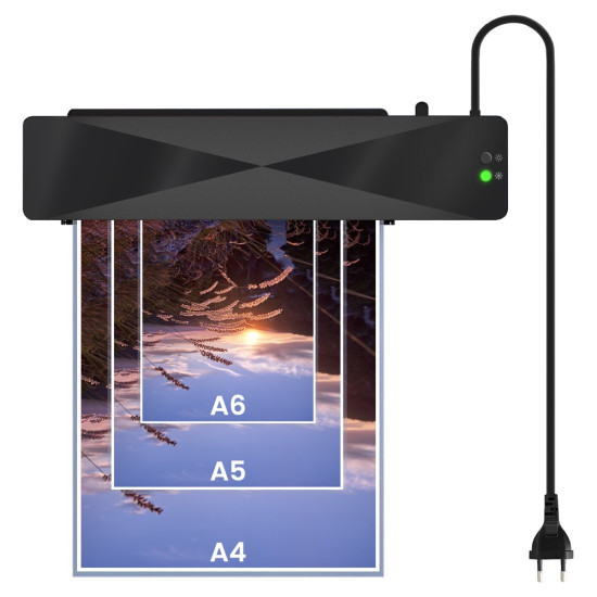 Laminator A4 LR-01/B czarny