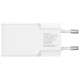 Ładowarka sieciowa PDPlug 20W GaN + USB-C + USB-A + kabel USB-C  1,5m Biała 