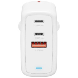 Ładowarka sieciowa Flex 65W 2xUSB-C + 1xUSB-A Biała 