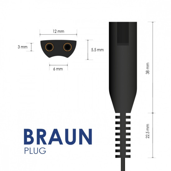 Zasilacz AK-PD-08 12V / 0.4A 4.8W do depilatora Braun