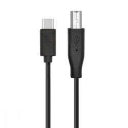 Kabel USB CM-BM 1.8m czarny drukarkowy