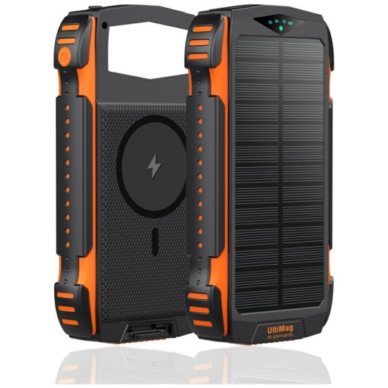 Powerbank Solarny 20000mAh TitanPack Rugged Ultimag Czarny 