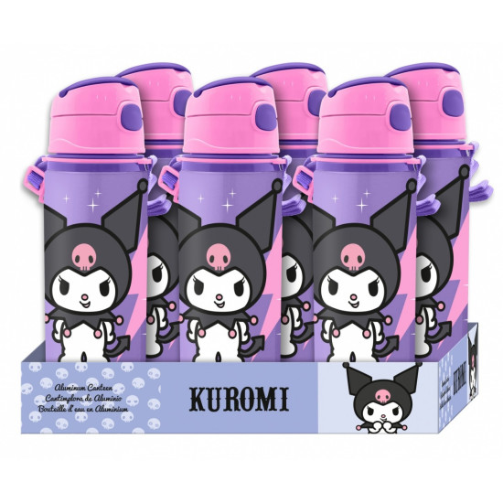 Bidon aluminiowy 600ml Kuromi 