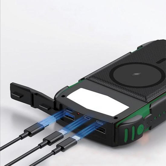 Powerbank Solarny 20000mAh TitanPack Rugged UltiMag Zielony 