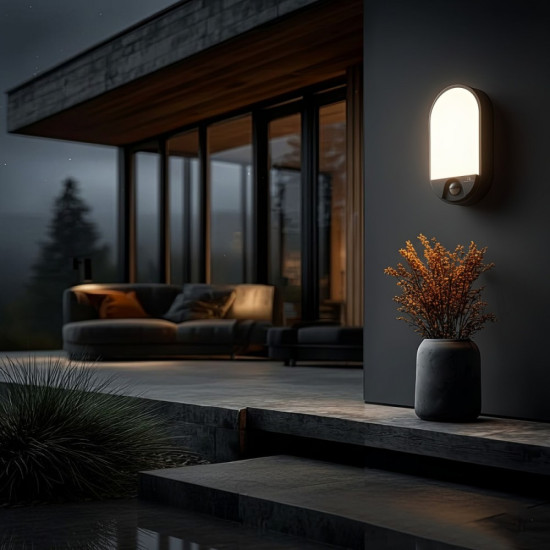 Lampa Led z czujnikiem ruchu 15W MCE340 GR 