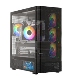 Obudowa Volcano AQ400 ARGB MIDI BLACK