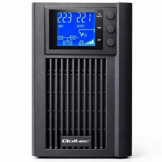 Zasilacz awaryjny UPS Pure Sine Wave | 1kVA | 800W | AVR | LCD | Czysty Sinus 