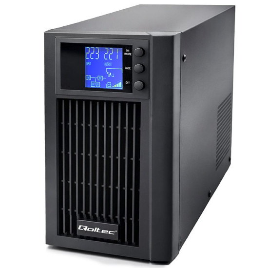 Zasilacz awaryjny UPS Pure Sine Wave | 2kVA | 1600W | AVR | LCD |Czysty Sinus 
