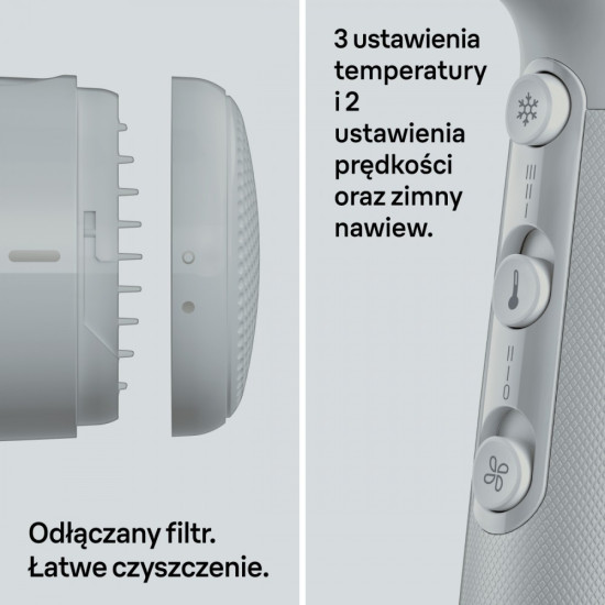 Suszarka do włosów z dyfuzorem 2100W HD211E