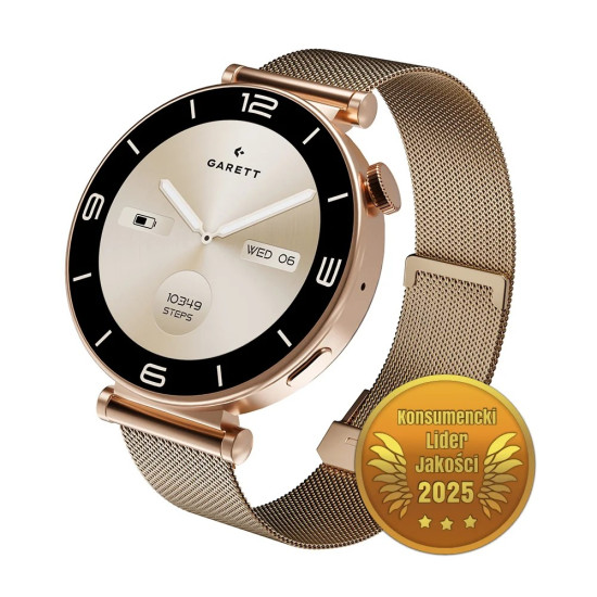Smartwatch Rose złoty mesh