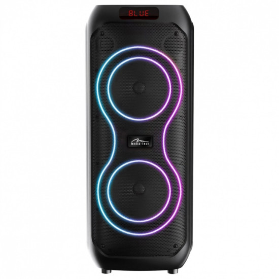 Głośnik bluetooth power audio MAX MT3185 Bluetooth 5.3+EDR/TWS/MP3/MicroSD/USB/AUX/Radio FM/Karaoke/USB-C/RMS 120W/ PMPO 1400W