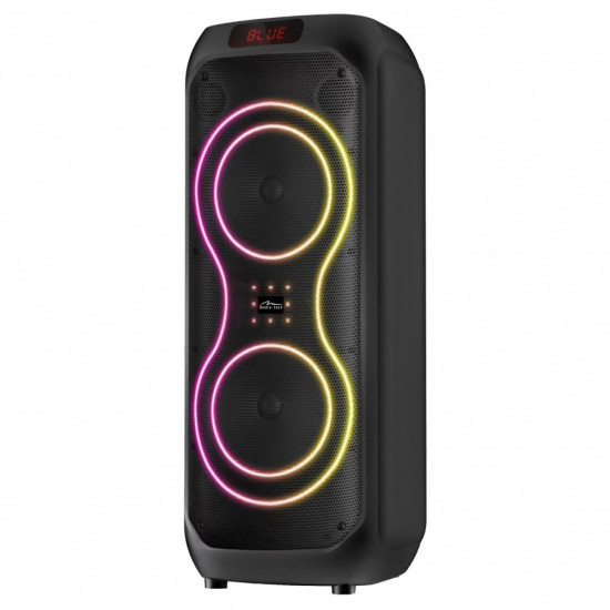 Głośnik bluetooth power audio MAX MT3185 Bluetooth 5.3+EDR/TWS/MP3/MicroSD/USB/AUX/Radio FM/Karaoke/USB-C/RMS 120W/ PMPO 1400W