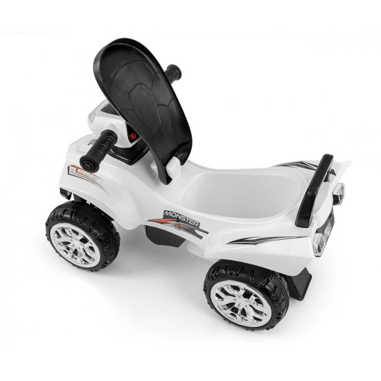 Pojazd Jeździk Monster biały