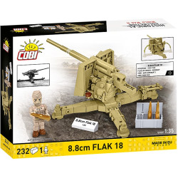 Klocki 8,8 cm Flak 18 232 klocki 1:35
