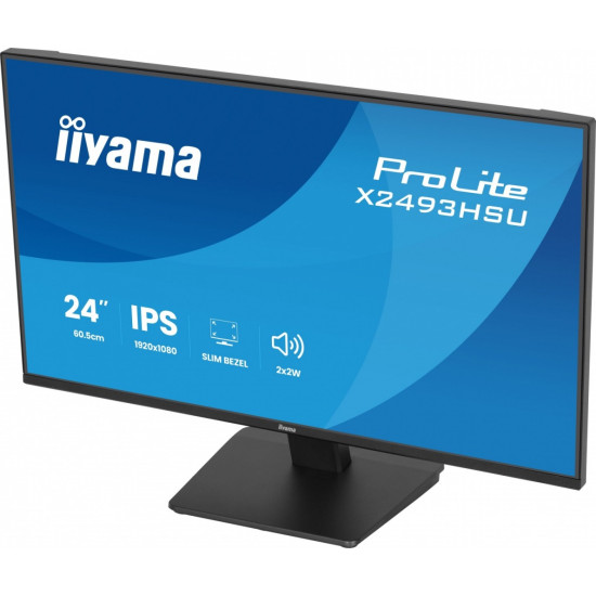 Monitor 24 cale X2493HSU-B1 IPS,FHD,HDMI,DP,120Hz, 1500:1, 2xUSB,    350cd, cienka ramka z 4 stron 
