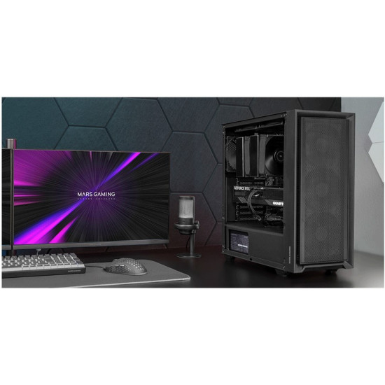 Obudowa MARS MC-PMAX BLACK ATX 4xFDB fans