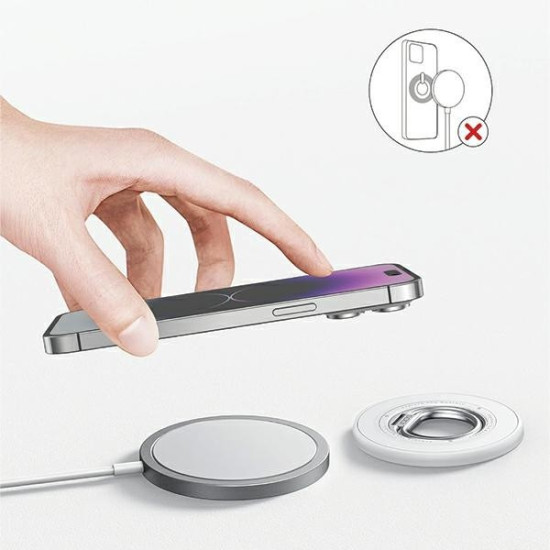 Uchwyt MagSafe ring stand BM-350 biały 