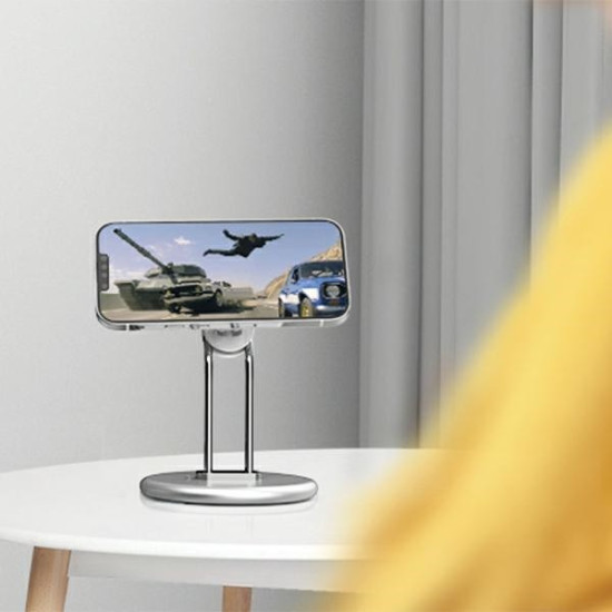 Stojak MagSafe SIM-300 na smartfon srebrny 