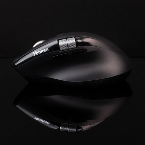 Mysz bezprzewodowa, akumulator, Dual 2xBT +USB2,4G Flying Scroll 